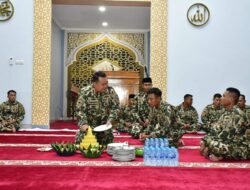 Pasmar 3 Gelar Syukuran HUT Ke-79 Korps Marinir di Masjid Al-Mukmin