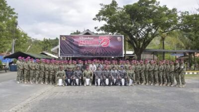 HUT Ke-79 Korps Marinir, Danlantamal X Jayapura hadiri di Yonmarhanlan X Jayapura