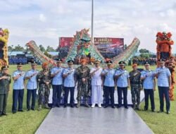 Dankosek I Medan Marsma TNI Toto Ginanto Hadiri Acara Sertijab dan Pisah Sambut Komandan Batalyon Komando 469 Kopasgat