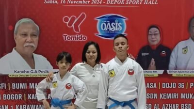 Putra-putri Perwira Lantamal XII Sandang Medali Perak dan Perunggu di Kejurprov Inkado Jabar X 2024