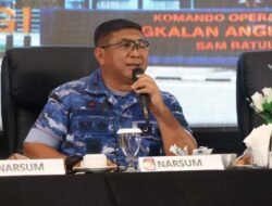 Danlanud Sam Ratulangi Jadi Narasumber Rakor Pemungutan dan Penghitungan Suara KPU Provinsi Sulawesi Utara