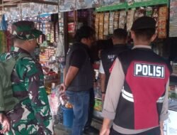 Memberantas Pengedaran Obat Terlarang, Bersama Instansi Terkait Koramil 1005-09/Anjir Pasar Lakukan Razia Gabungan