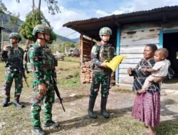 Anjangsana Pererat Silaturahmi Dilakukan Satgas Yonif 614/Raja Pandhita