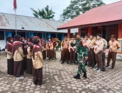 Wujudkan Generasi Muda Yang Berkarakter Dan Disiplin, Babinsa Koramil 1801-01/Manokwari Berikan Wasbang Kepada Pelajar SMA IT