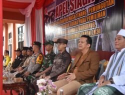 Prajurit Kodim HSS Bersama Stakeholder Pengamanan Laksanakan Apel Siaga Memasuki Masa Tenang
