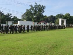 Kodim Tapin Gelar Apel Pergeseran Pasukan Sebagai Wujud Kesiapan Pengamanan Pilkada