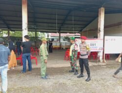 Sinergitas TNI – Polri Dan Linmas Bersama – Sama Amankan TPS Pilkada Serentak 2024 Di Wilayah Garnizun Sektor Meureubo