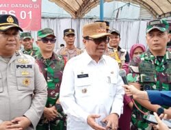 Danrem 012/TU Bersama Unsur Forkopimda  Melalukan Peninjauan Ke TPS – TPS Yang Berada Di Wilayah Kabupaten Aceh Barat
