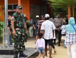 PASTIKAN BERJALAN LANCAR, DANDIM MERAUKE TINJAU TPS DI KOTA MERAUKE