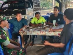 Babinsa Laksanakan Komsos dengan Aparatur Desa