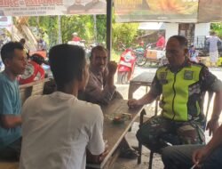 Serka Rahman Rambe Babinsa Koramil 10/Woyla Barat Kodim 0105/Aceh Barat menghimbau masyarakat selalu hidup Rukun Pasca Pilkada Serentak