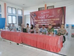 Danramil 04/Krueng Sabee Hadiri Rapat Pleno Terbuka Rekapitulasi Hasil Penghitungan Perolehan Suara Tingkat Kecamatan