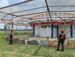 TINGKATKAN KEWASPADAAN, SATGAS KOPASGAT AMANKAN OBJEK VITAL PENDUKUNG OPERASIONAL BANDARA MOPAH MERAUKE