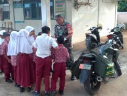Motor Pintar Babinsa Keliling di SD Negeri 8 Setia Bakti