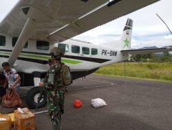 DEMI CIPTAKAN RASA AMAN DAN TENTRAM, SATGAS PAMTAS RI-PNG KOPASGAT LAKSANKAN KEGIATAN PEMERIKSAAN (RANDOM CHECK) DI BANDARA KENYAM KABUPATEN NDUGA