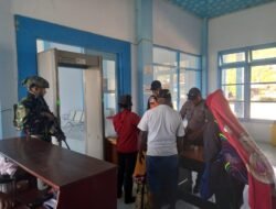 Jaga Ketertiban dan Keamanan Bandara Enarotali Pasca Pilkada Tahun 2024, Pos Kopasgat Enarotali Gelar Random Check di Wilayah Bandara