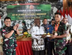 LETKOL INF JOHNY NOFRIADY HADIRI SYUKURAN HUT KE-20 KOREM 174/ATW