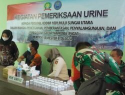 Kodim 1001/HSU-BLG Gelar Sosialisasi Bahaya Narkoba