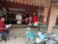 Babinsa Jaya Ajak Warga  Masyarakat Gemar Membaca