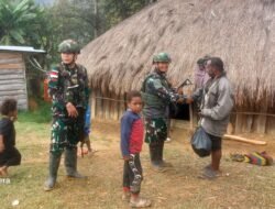 Bantuan Sembako Diberikan Pamtas RI – PNG Ke Warga Binaan