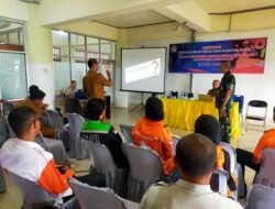 Dandim 0105/Abar Diwakili Pasi Ops Hadiri Kegiatan Pelatihan Mitigasi Bencana Dan Penyusunan Rencana Kontijensi