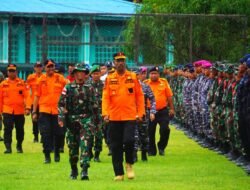 PULUHAN ANGGOTA KODIM 1707/MERAUKE IKUTI APEL KESIAPSIAGAAN BENCANA