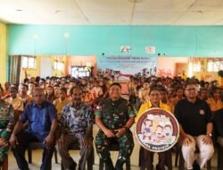 Peringati Hari Juang TNI AD Ke-79, Kodim 1707/Merauke Bersama Kementrian Kelautan Dan Perikanan RI Gelar Makan Bergizi Gratis