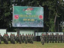 Kodim 1509/Labuha Gelar Upacara Peringatan Hari Juang TNI AD Ke 79 Dan Bacakan Amanat Kasad