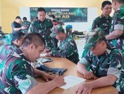 Peringati Hari Juang TNI AD Ke-79, Kodim 1005/Barito Kuala Gelar Bakti Sosial Donor Darah