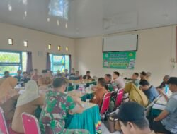 Dalam Rangka Mendukung Upaya Pencapaian Hanpangan di Wilayah, Plh Danramil 1005-08/Anjir Hadiri Sosialisasi Brigade Pangan