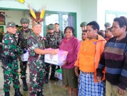 Kunjungan Pertama Kasdam VI/Mulawarman ke Wilayah Penugasan Satgas Yonif 614/Raja Pandhita