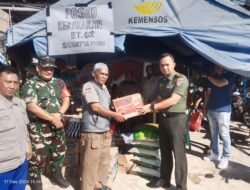Kodim 0909/Kutai Timur Gerak Cepat Bantu Korban Kebakaran