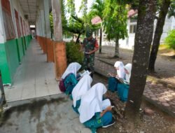 Motor Pintar Babinsa Koramil 0114-05/Panga Datangi Sekolah MTSN 5 Panga
