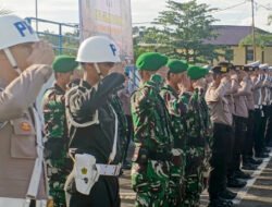Wujudkan Sinergitas Dengan Polres HSS, Kodim HSS Ikuti Gelar Pasukan Oprasi Lilin Intan 2024