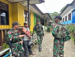 TNI Jalin Silaturahmi dengan Guru SMP YPPGI Karubaga