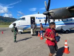 Satgas Kopasgat Perkuat Pengamanan Bandara Oksibil Menjelang Natal dan Tahun Baru