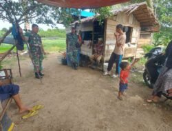 Babinsa Koramil Krueng Sabee Komsos Guna Mendengarkan Keluhan Petani