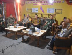 Dandim HSS Ikuti dan Hadiri Vicoon Pemantauan Malam Pergantian Tahun 2025