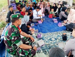 Babinsa Telaga Langsat Lakukan Ubinan Padi, Dilokasi Demplot Pertanian