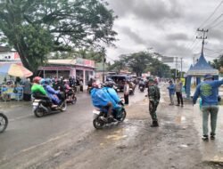 Berkolaborasi Bersama Masyarakat, Jajaran Babinsa Kodim HSS Lakukan Pemantauan Jaluir Jamaah Haul Sekumpul