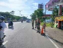 Babinsa Jajaran Kodim 1006/Banjar Pantau Atus Balik Jamaah Haul Guru Sekumpul