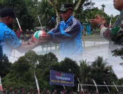 Kodim 1811/Teluk Wondama Gelar Turnamen Bola Voli dalam Rangka HUT Kodam XVIII/Kasuari