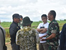 Siap Laksanakan Cetak Sawah, Dandim HSS Sambut Kedatangan Dirjen Prasarana dan Sarana Kementan, Cek Lokasi Cetak Sawah