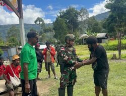 Satgas Yonif 614/RJP Pererat Keakraban dengan Tokoh Masyarakat Elsaday
