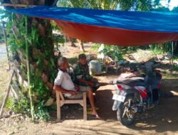 Babinsa Krueng Sabee Komsos Dengan Petani, Wujud Kepedulian Guna Meningkatkan Hasil Pertanian