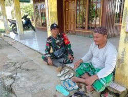Komitmen TNI: Babinsa Koramil 1005-05/Mandastana Lakukan Anjangsana di Mandastana dan Jejangkit