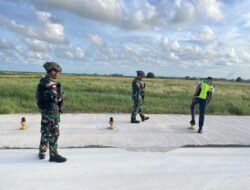 Satgas Kopasgat laksanakan Pemeriksaan & Pengecekan serta patroli secara acak di area Terminal, Apron dan Landasan Bandara Mopah dalam rangka mengantisipasi tindakan Pencurian & Perusakan Fasilitas di area Bandara Mopah.