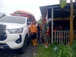 Kab. HSS Diguyur Hujan Lebat, Pemerintah dan TNI (Babinsa) Beraksi Cepat