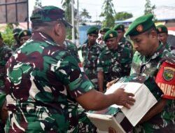 Ratusan Prajurit Kodim 1707/Merauke Mendapat Kaporlap Dari Kasad