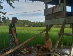 Melalui Komsos, Babinsa Berikan Arahan Kepada Petani Dalam Mendukung Program Pemerintah